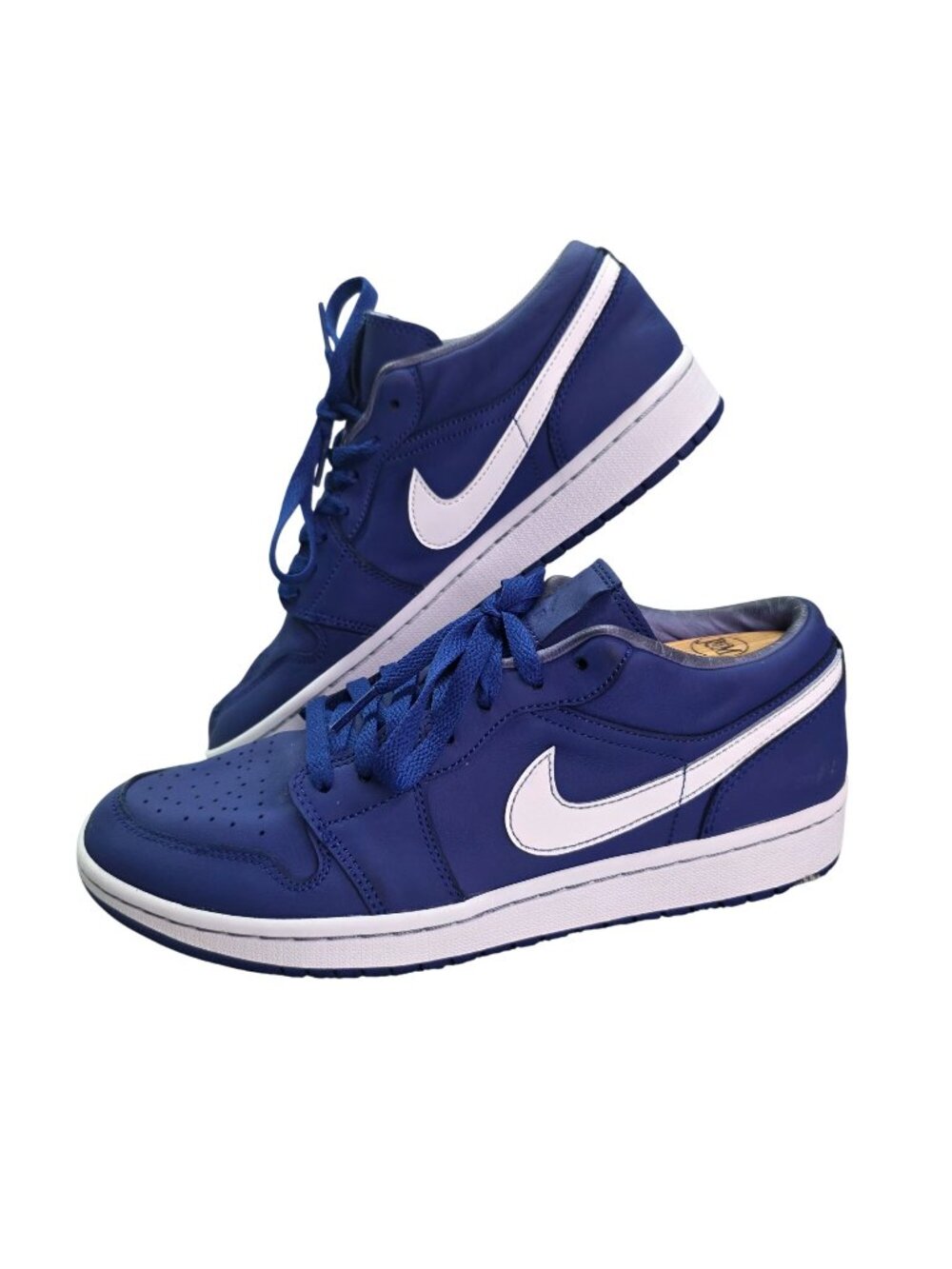 Mens Air Jordan 1 Low Game Royal Blue & White Sneakers Shoes Size 10